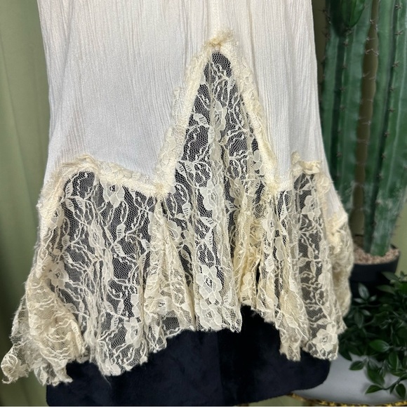 Maurices Cream Lace Boho Women's Tunic - Picture 2 of 8